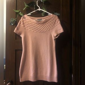 NY&Company | Pink boatneck sweater tunic | size: Medium